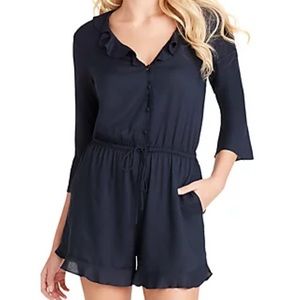 Jessica Simpson Ruffle Detail Romper with pockets